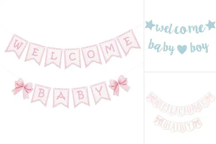 Detailed view of Best Baby Welcome Party Decorations