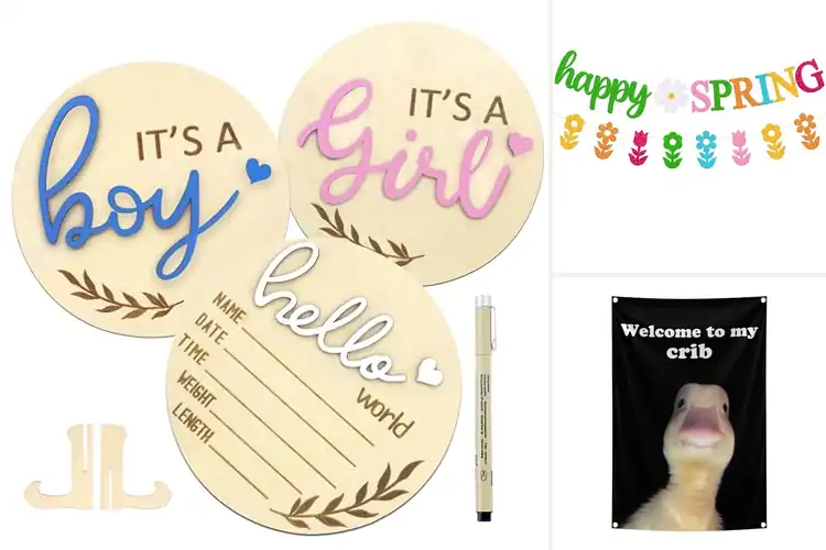 Detailed view of Best Boy Girl Welcome Party Decor