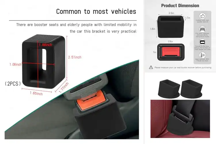 Detailed view of Best Car Seatbelt Buckle Holders