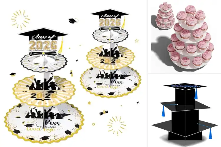 Detailed view of Best Cardboard Cupcake Stand Decor