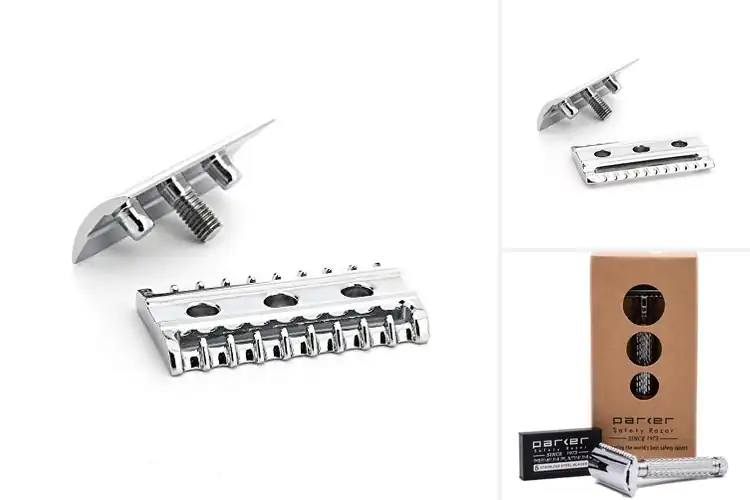 Detailed view of Best Chrome Plated Brass Razor Heads