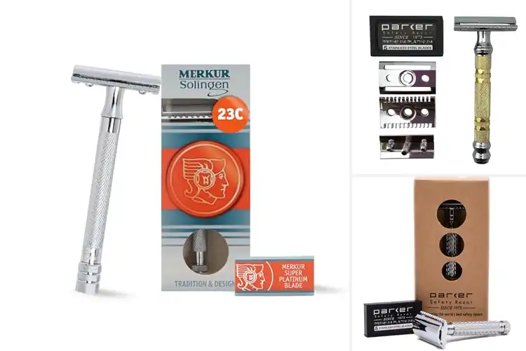Detailed view of Best Chrome-Plated Brass Razors