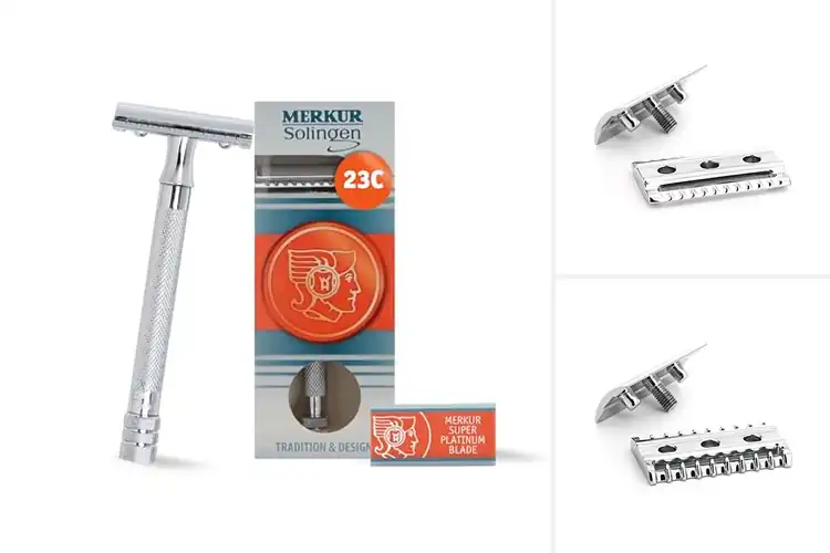 Detailed view of Best Chrome Plated Brass Safety Razor Heads