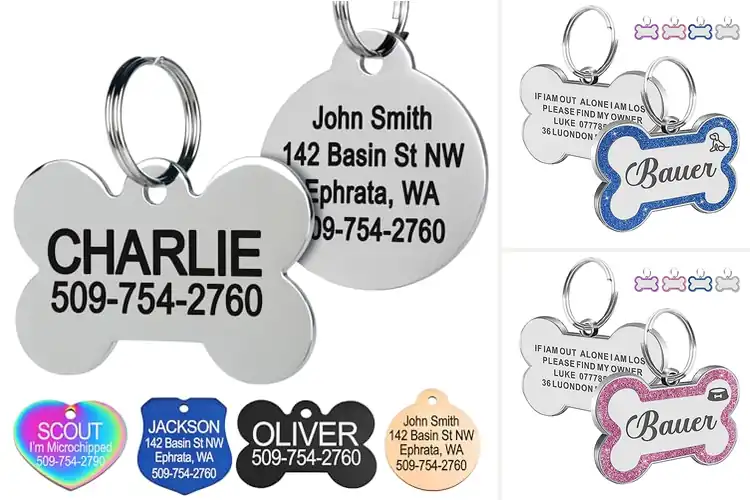 Detailed view of Best Custom Text Pet Tags