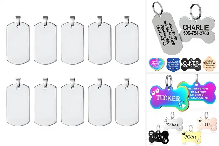 Detailed view of Best Durable Stainless Steel Pet Tags