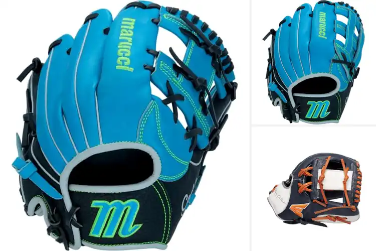 Detailed view of Best EZ Flex Notch Baseball Gloves