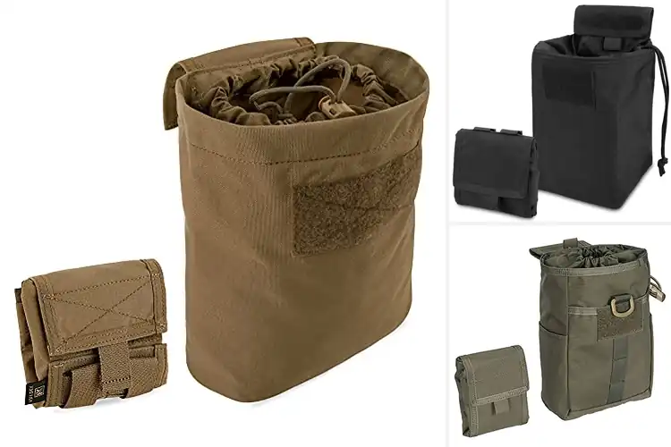 Detailed view of Best Folding Dump Pouch MOLLE