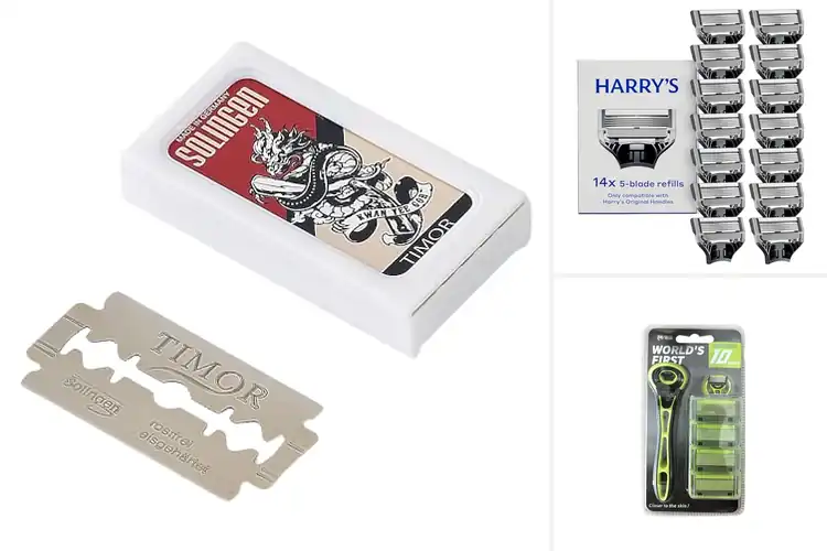 Detailed view of Best German Made Razor Heads