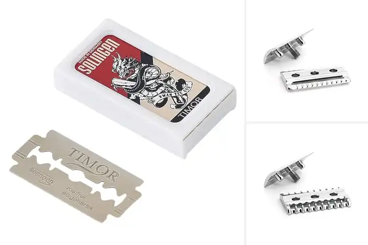 Detailed view of Best German Made Safety Razor Heads
