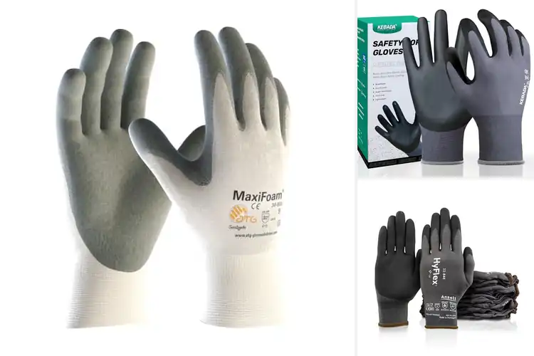 Detailed view of Best High-Density Foam Gloves