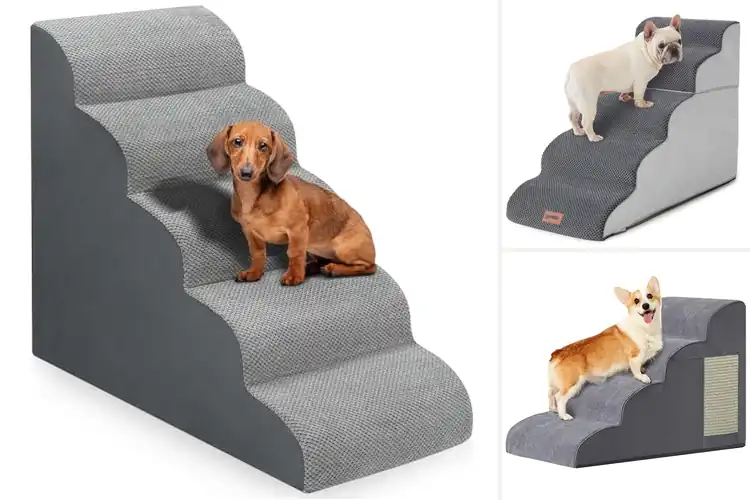 Detailed view of Best High Density Foam Pet Stairs