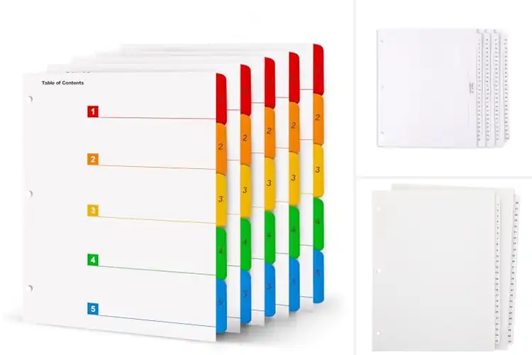 Detailed view of Best Index Page Numberings