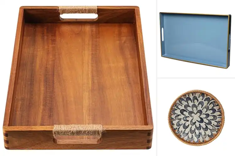 Detailed view of Best Indoor Outdoor Serving Tray Decor