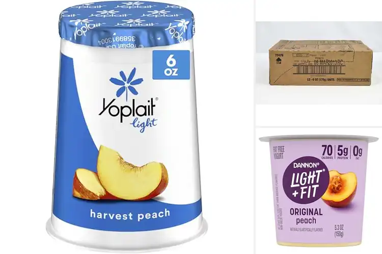 Detailed view of Best Low Calorie Yoplait Light Harvest Peach Yogurt