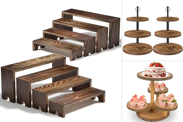 Detailed view of Best Rustic Dessert Stands