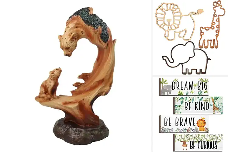 Detailed view of Best Rustic Jungle Animal Decor