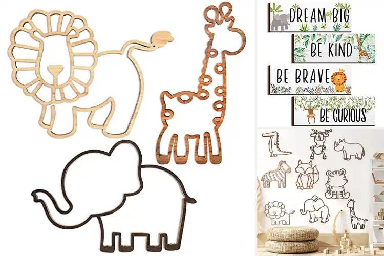 Detailed view of Best Rustic Jungle Animal Theme Decor