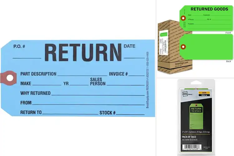 Detailed view of Best Safe Return Tags
