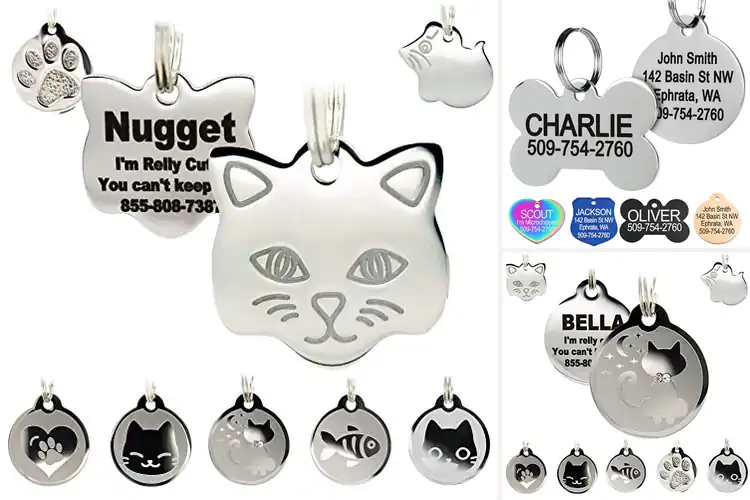 Detailed view of Best Stainless Steel Cat Tags