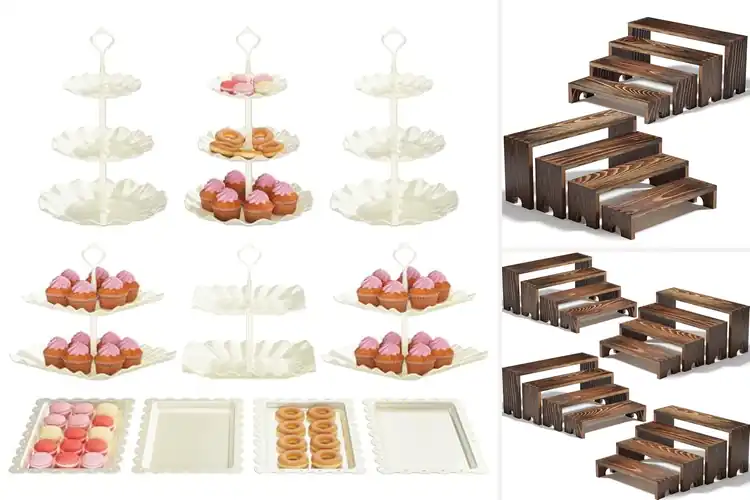 Detailed view of Best Tiered Dessert Displays